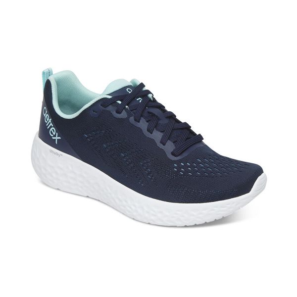 Aetrex Women's Danika Arch Support Sneakers Navy Shoes UK 9084-482